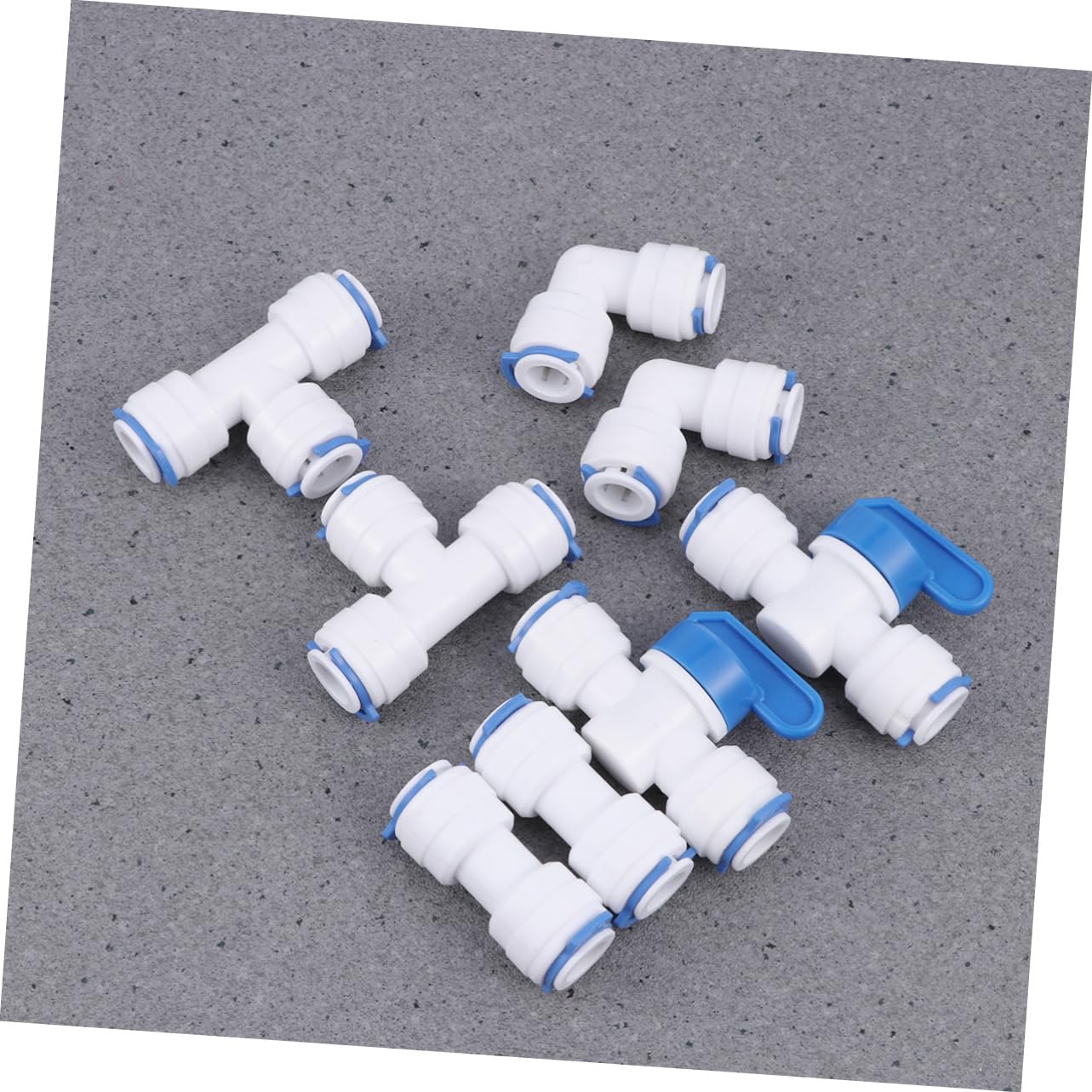 Healvian Pezzi Connettori Rapidi per Tubi Dell'acqua da 3/8 Pollici Set di Raccordi per Tubi Dell'acqua Gomito Attacco Rapido Facile da Installare per Inverso