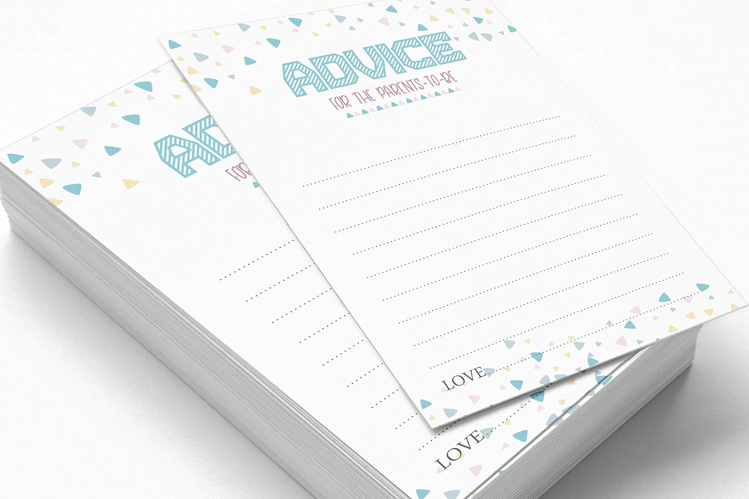 Inkdotpot 50 Advice Cards New Parents For Baby Shower Game Gender Reveal Party Supplies It’s A Boy It’s A Girl Advice For New Mom & Dad - Image 4