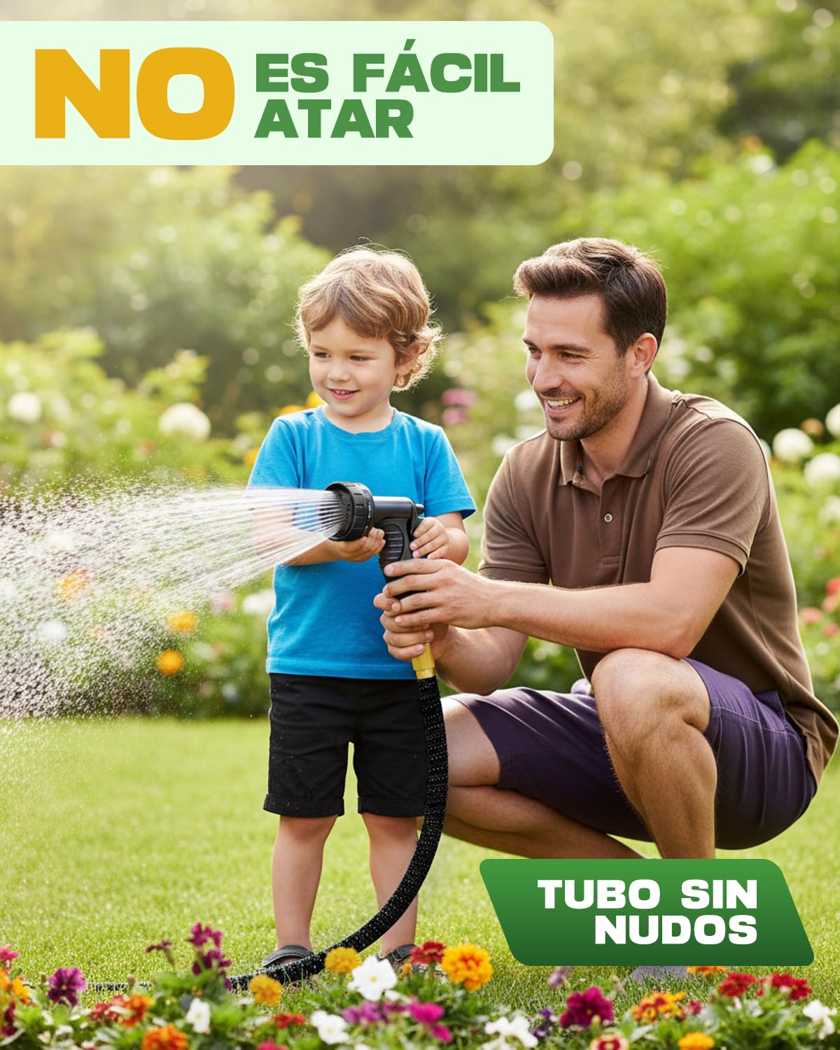 Manguera Jardín Extensible 30 Metros, Boquilla 10 Modos, Manguera Flexible con Conector de Latón, Antifugas para Riego de Jardín, Terraza y Auto