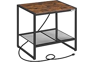 Compact Printer Table: Maximize Workspace with this Small, Charging-Enabled Stand