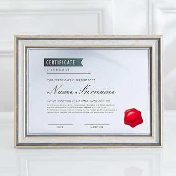 Picture Frame A4 Award Certificate, Frame Displays Photos, Personal Use, Tabletop Display Pic, Family Photography, Acrylic Photo Frame Gray, A4 29.7*21cm