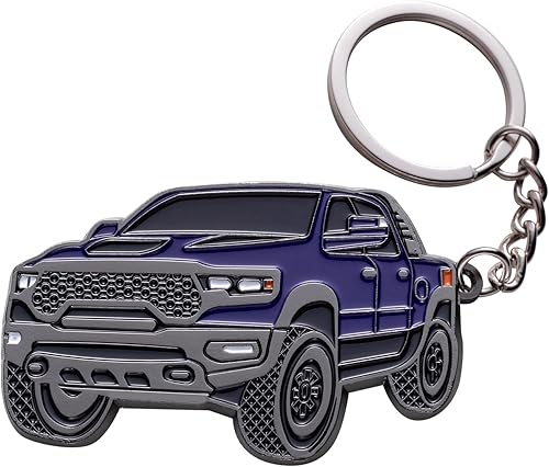 Miniatura 8 de SINLAKUA Llavero de auto para Dodge RAM 2023 2022 1500 TRX, funda de llavero Cool Mods, accesorios de 2 x 1.3 pulgadas, rojo