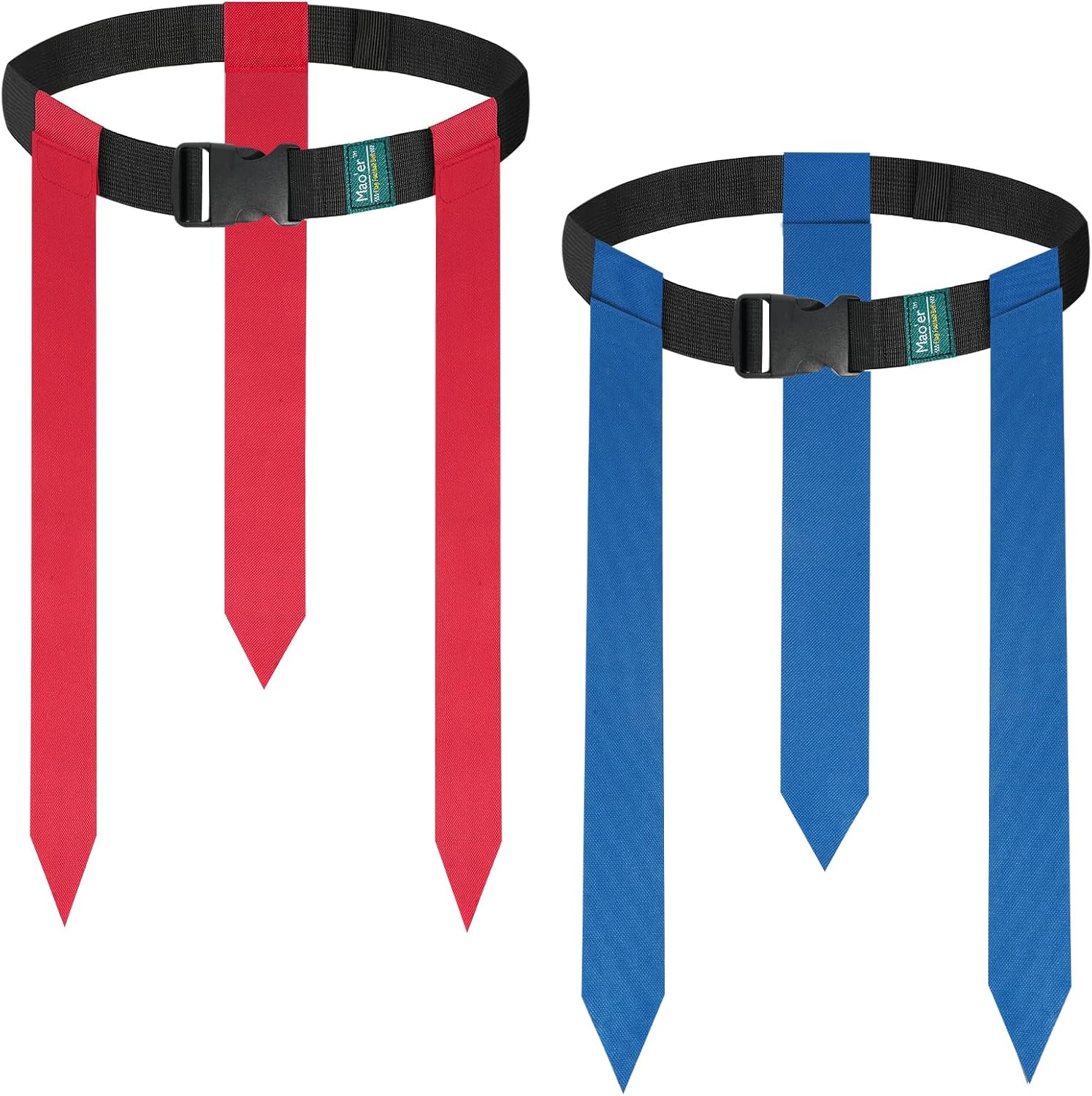 Mao'er Flag Football Belts, 10 Player Flag Football Set with 30 Flags For Kids Youth And Adults Training Equipment