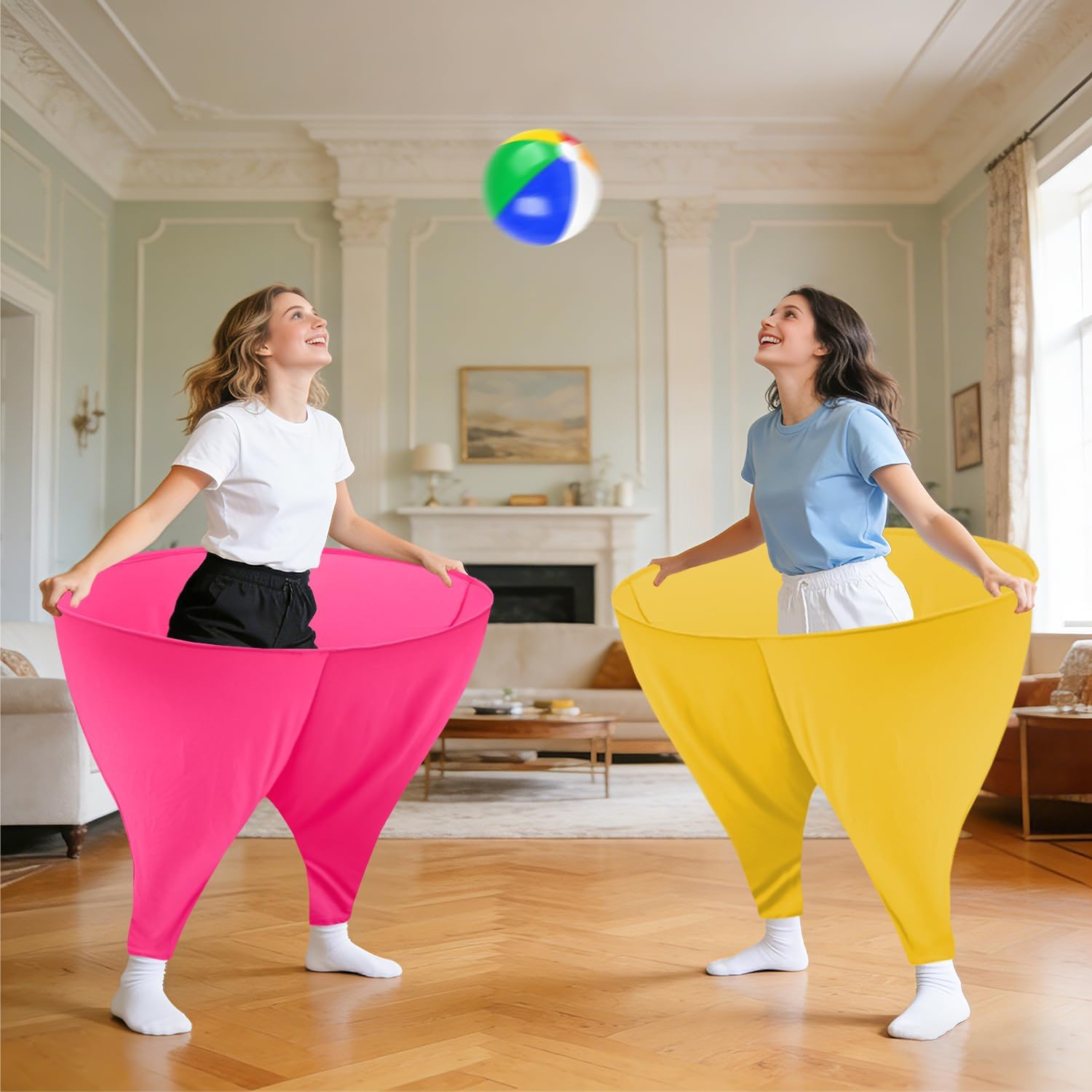 Granny Pants Yard Game Giant Granny Pants Outdoor Game Includes Bouncy Balls & Air Pumps Hilarious Outdoor Games for Adults and Family Backyard Gatherings Beach Games Team-Building Activities