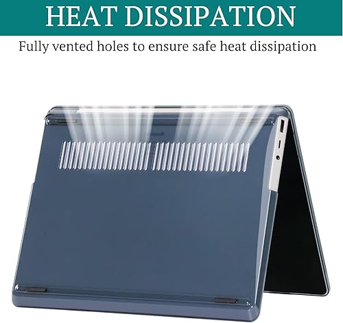 Miniatura 5 de Teryeefi Funda para portátil Microsoft Surface de 13.5" 543 con reposamanos de metal modelo 19511868, carcasa rígida transparente con protector de