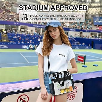Clear Bag for Stadium Events 12612 Clear Tote Bag