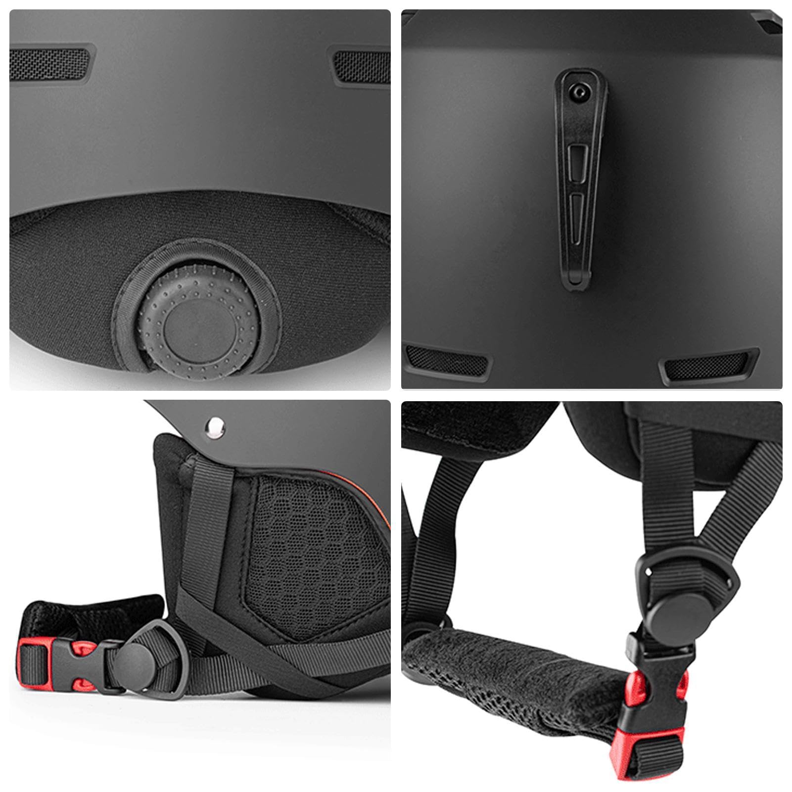 Casque Rigide de Snowboard, Chapeau de Snowboard avec Oreillettes Chapeau | Équipement de protection de tête de casque de patinage sur neige coupe-vent