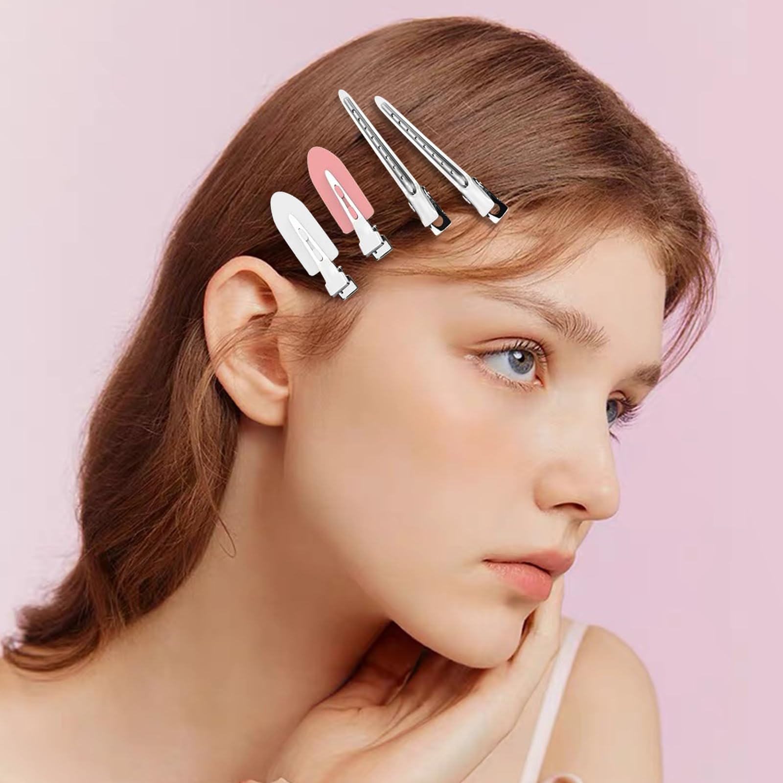 Hair Clips Set - 40 Alligator & No Crease Clips -7 Hair Clips Set - 40 Alligator & No Crease Clips -7