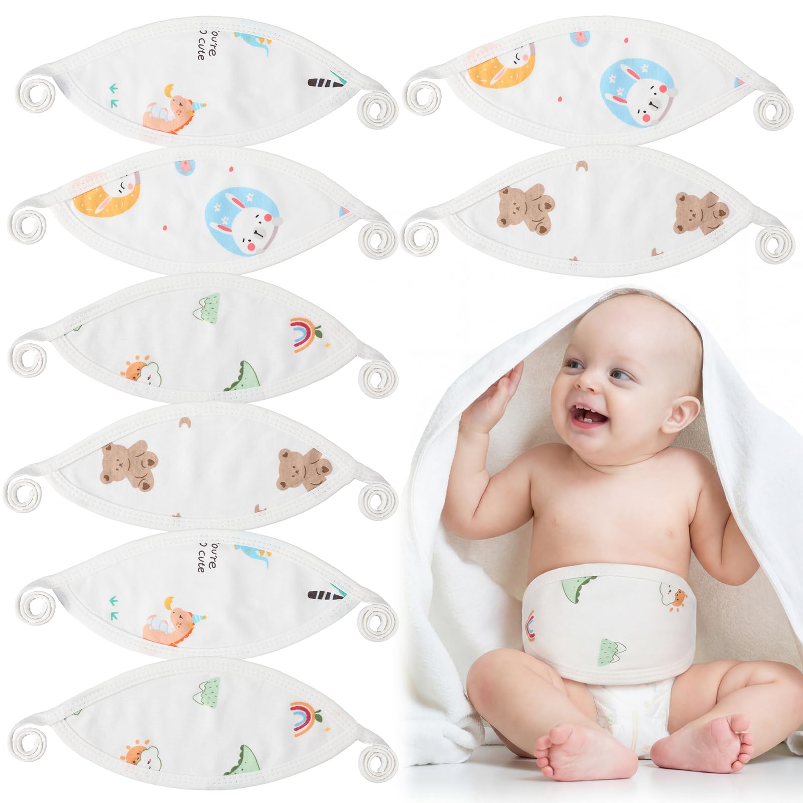 Photo 1 of Zhanmai 8 Pcs Newborn Umbilical Cord Cover Band