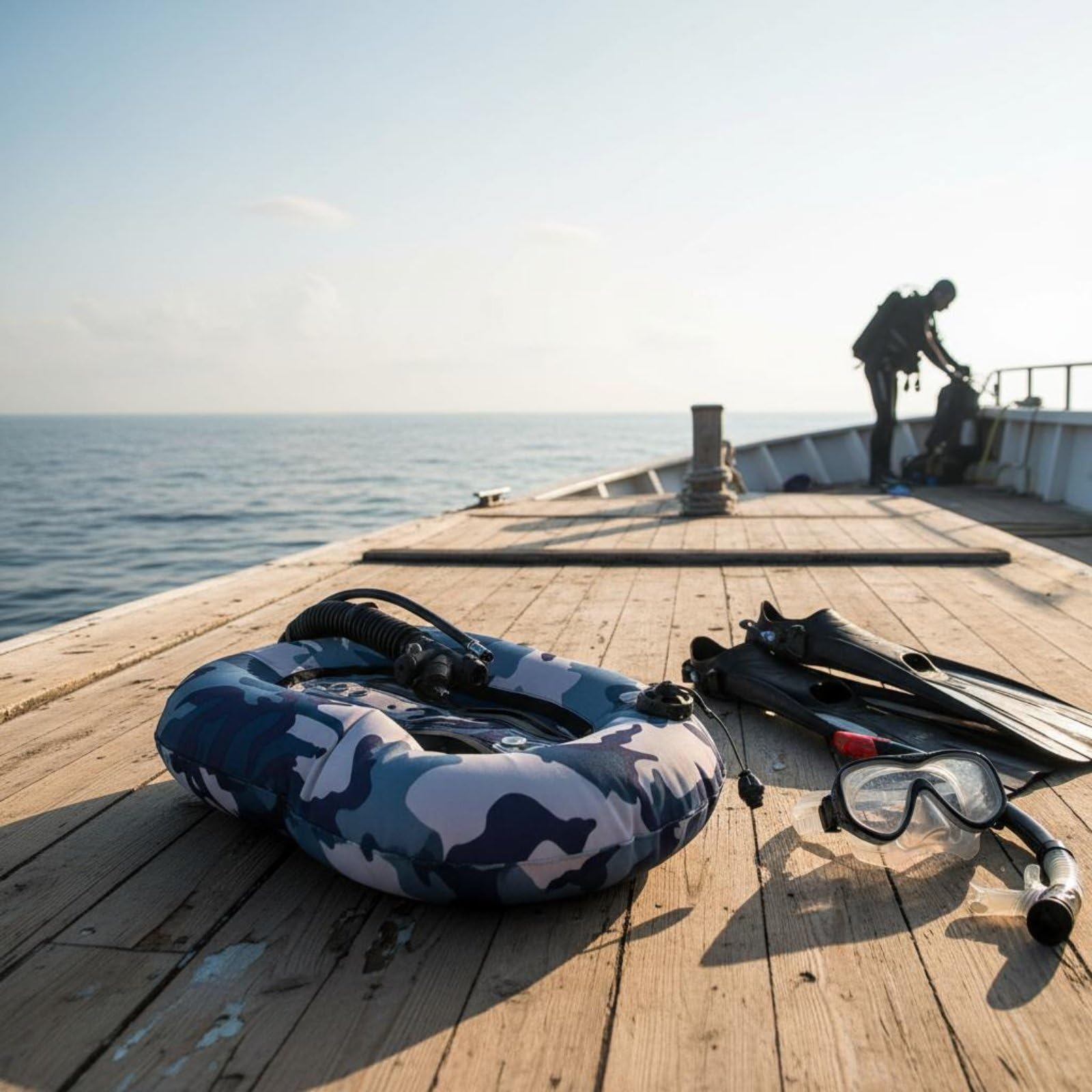 Aile de Plongée Nylon Compensateur de Flottabilité Donut Wing Gilet Stabilisateur Cellule d'air Gonflage Rapide 25lbs et 30lbs Air Fluide Adaptée , Blanc