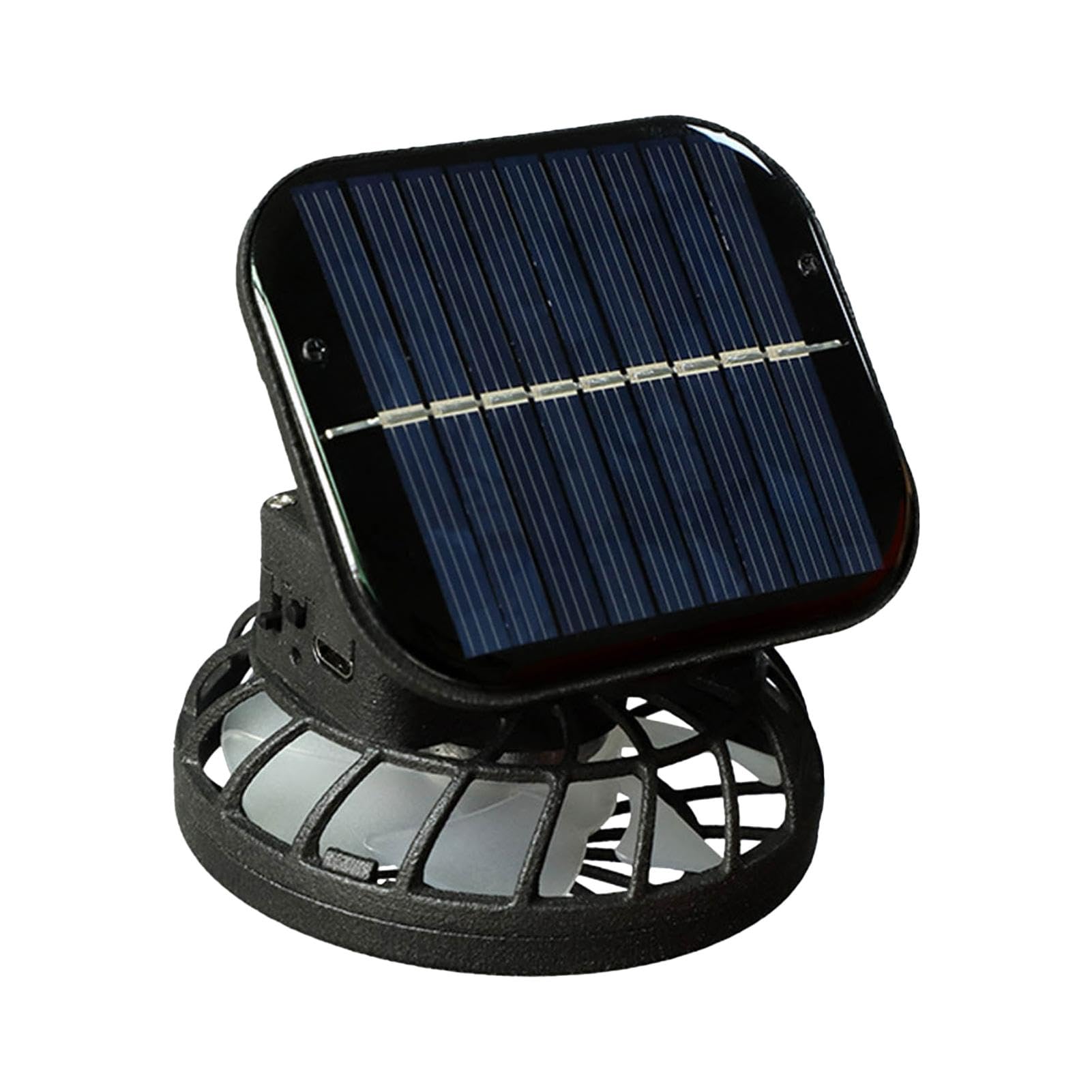 Tuxxjzm Solar Charging Fan Hat, Solar Fan Hat, Solar Powered Cooling Hat, Summer Sun Hat with UV Protection and 2 Solar Fans for Hiking, Cycling, Travel, Camping