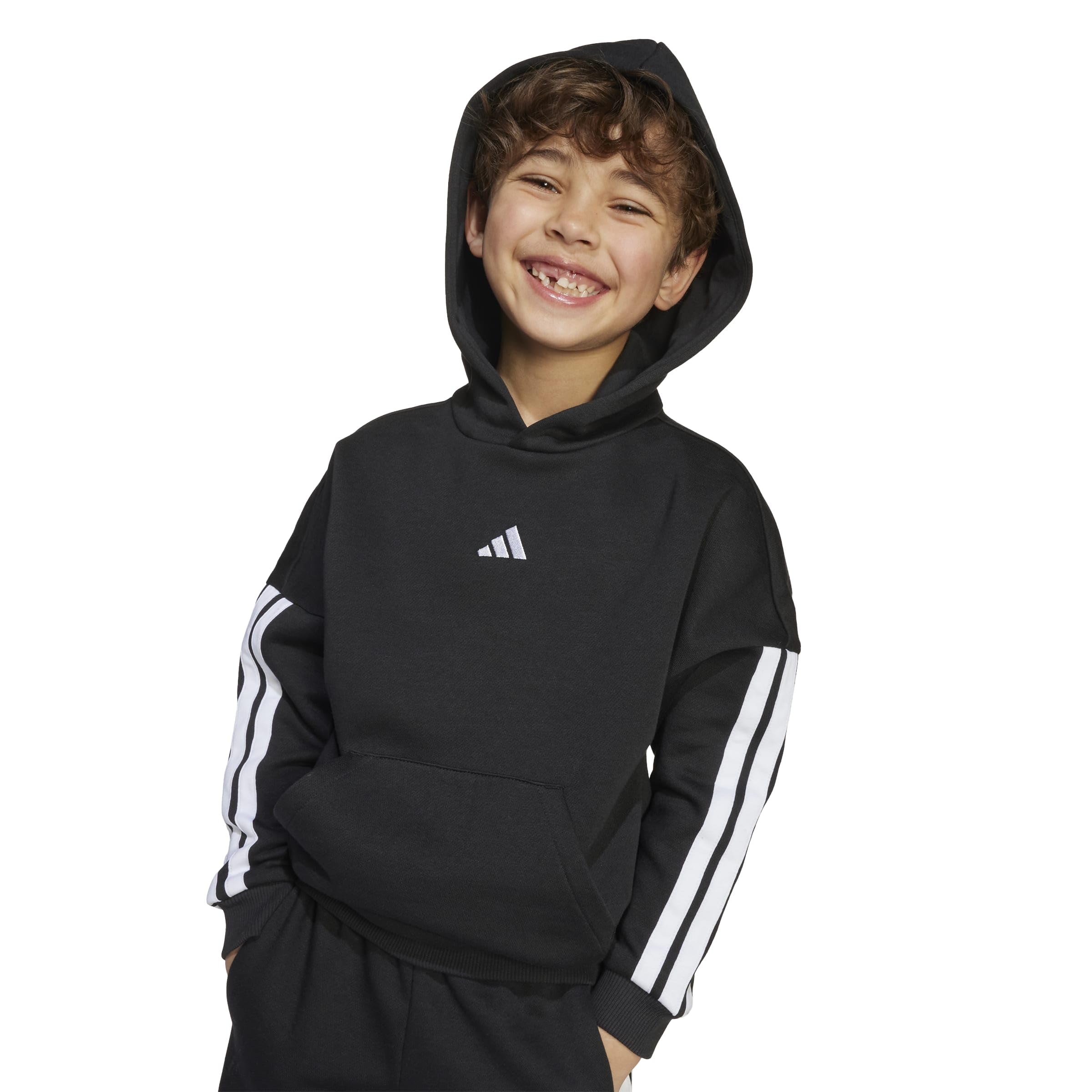 adidas Adidas Little Kids 3 Stripes Essentials Fleece Tracksuit Chándal Niños (Pack de 1)