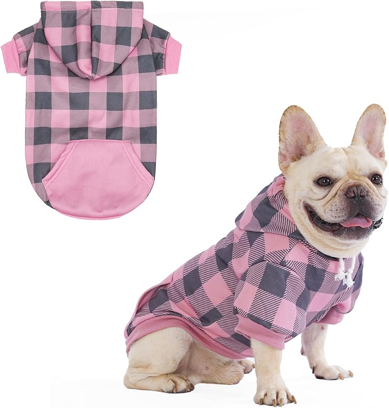 Casaco para Cães com Capuz, Forro de Fleece, Bolso e Abertura para Guia KOOLTAIL Pink S