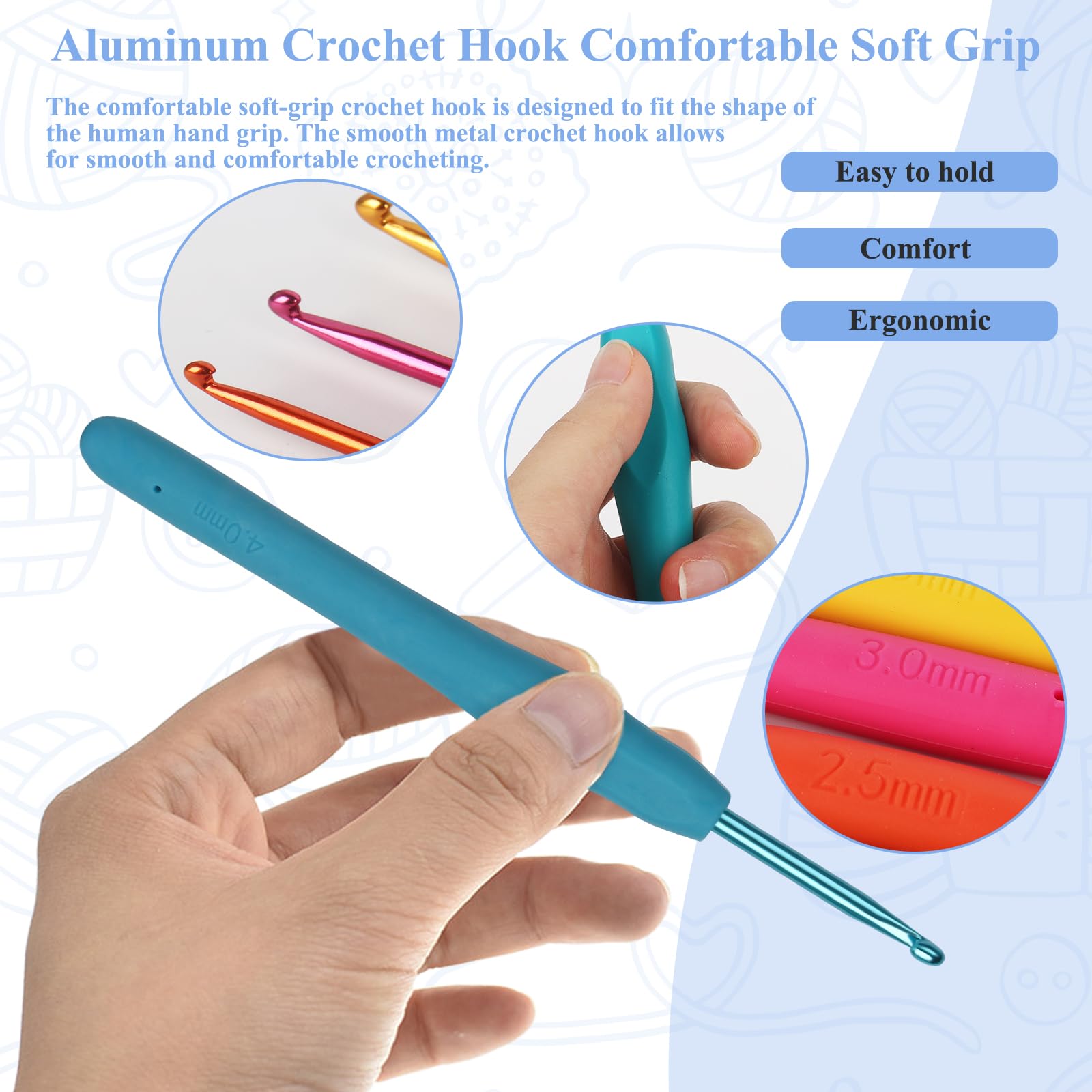Coopay Aluminium Crochet Hooks Set - Image 3