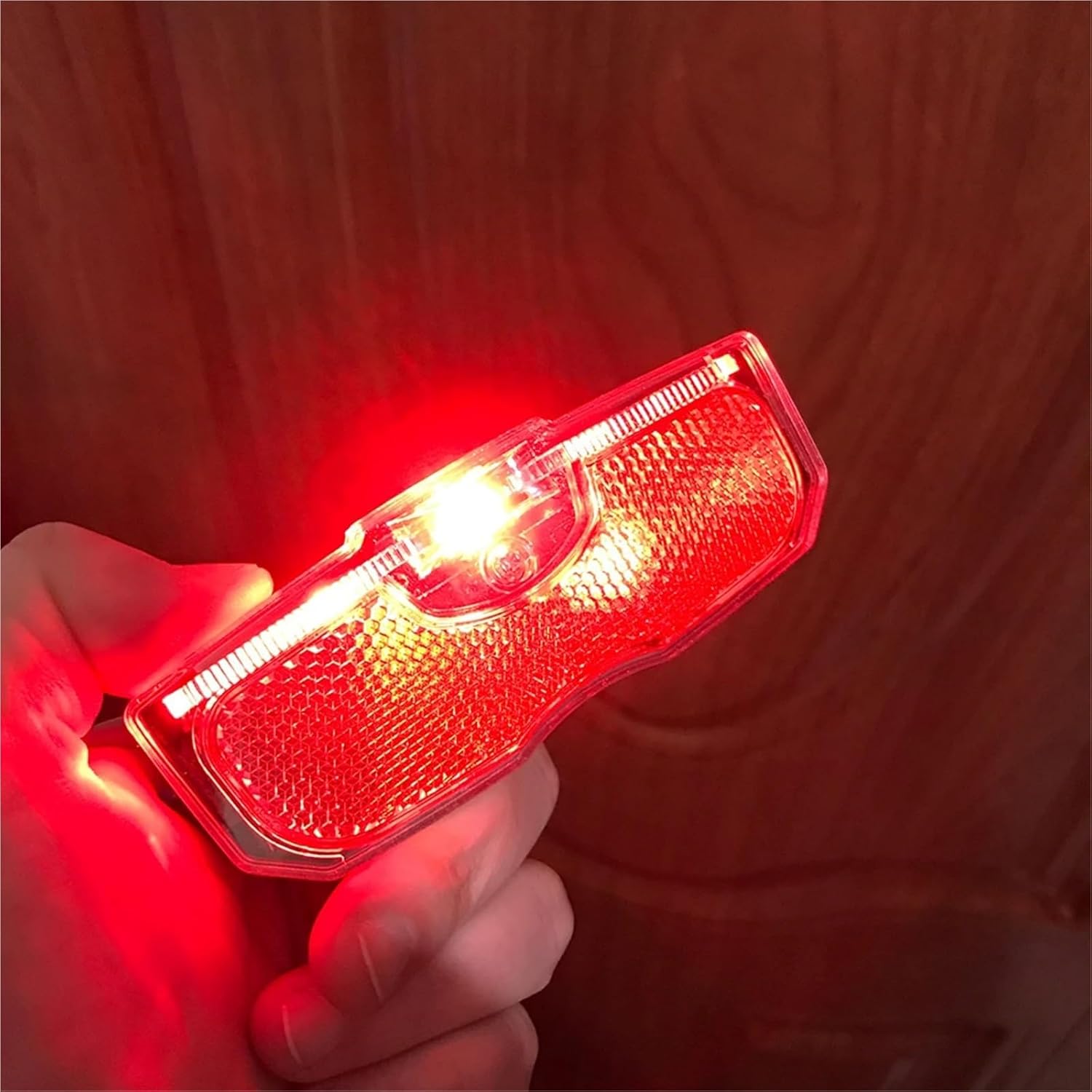 Bike Reflectors 4 Pcs Bike Luggage Rack Light Waterproof Bicycle Rear Seat Reflective Taillight Battery Powered Safety Warning Reflector