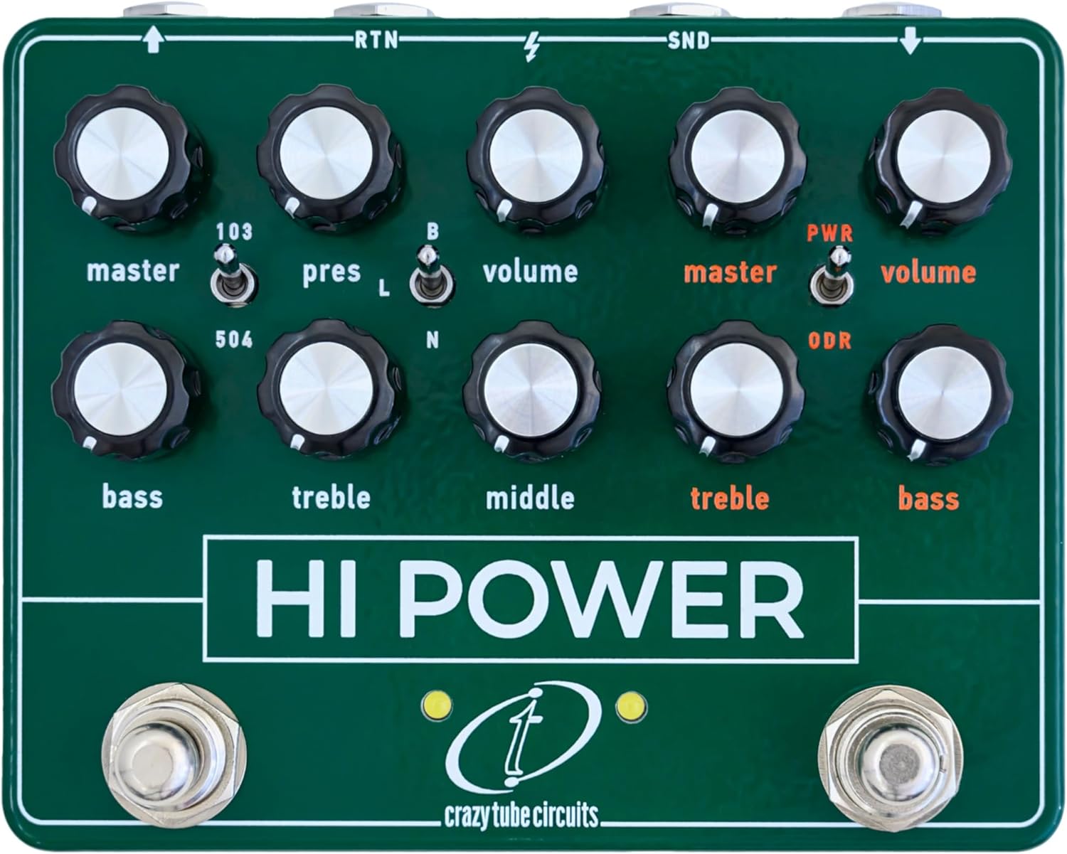 Crazy Tube Circuits Hi Power Dual Overdrive/Amplifier Simulator Effects Pedal