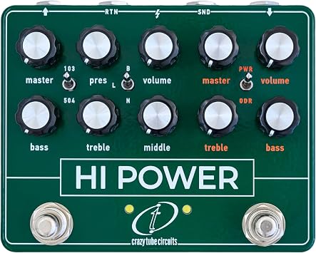 Crazy Tube Circuits Hi Power Dual Overdrive/Amplifier Simulator Effects Pedal