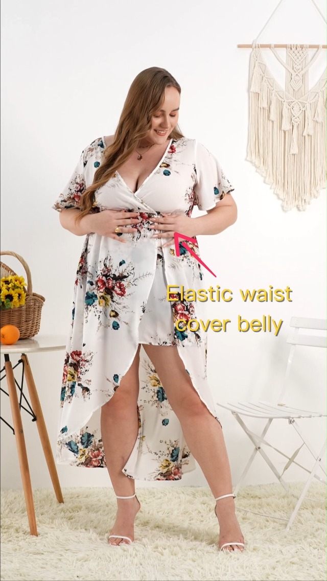 Watch ROSE GAL Plus Size Bohemian Printed Maxi Dress on Amazon Live
