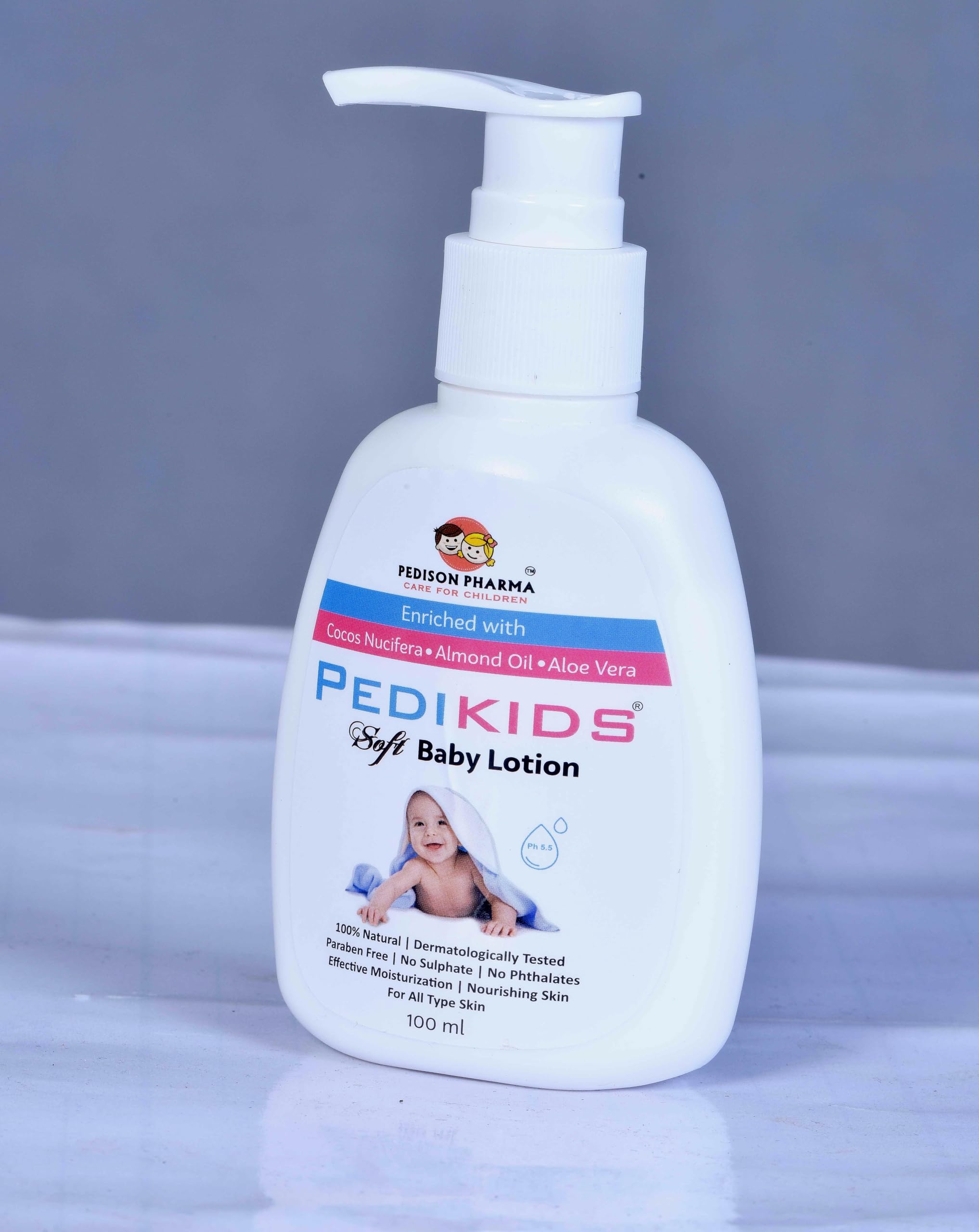 Pedikids Baby Lotion, Enriched with Cocos Nucifera,Glycerine, Almond Oil, 100% Natural, Paraben Free, 100 ml-image-12