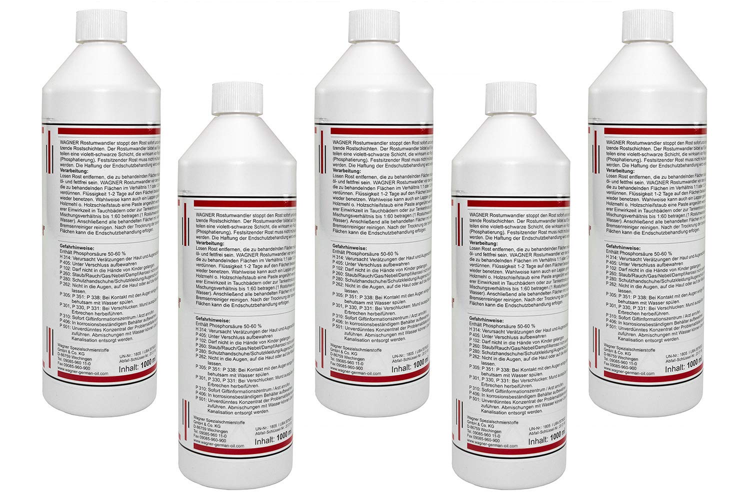 Rostumwandler Rostlöser Tank Wagner Rost Rostentferner Entroster rostig 5 Liter