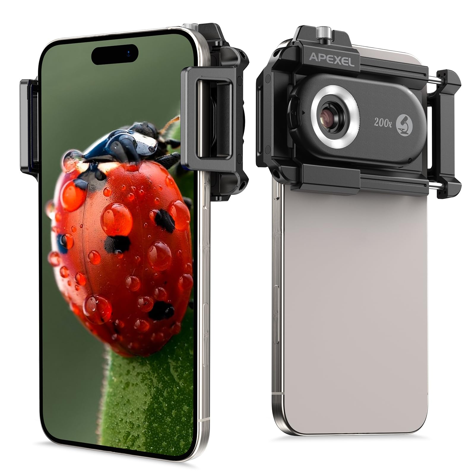 APEXEL 200X Phone Macro Lens Kit, MS200