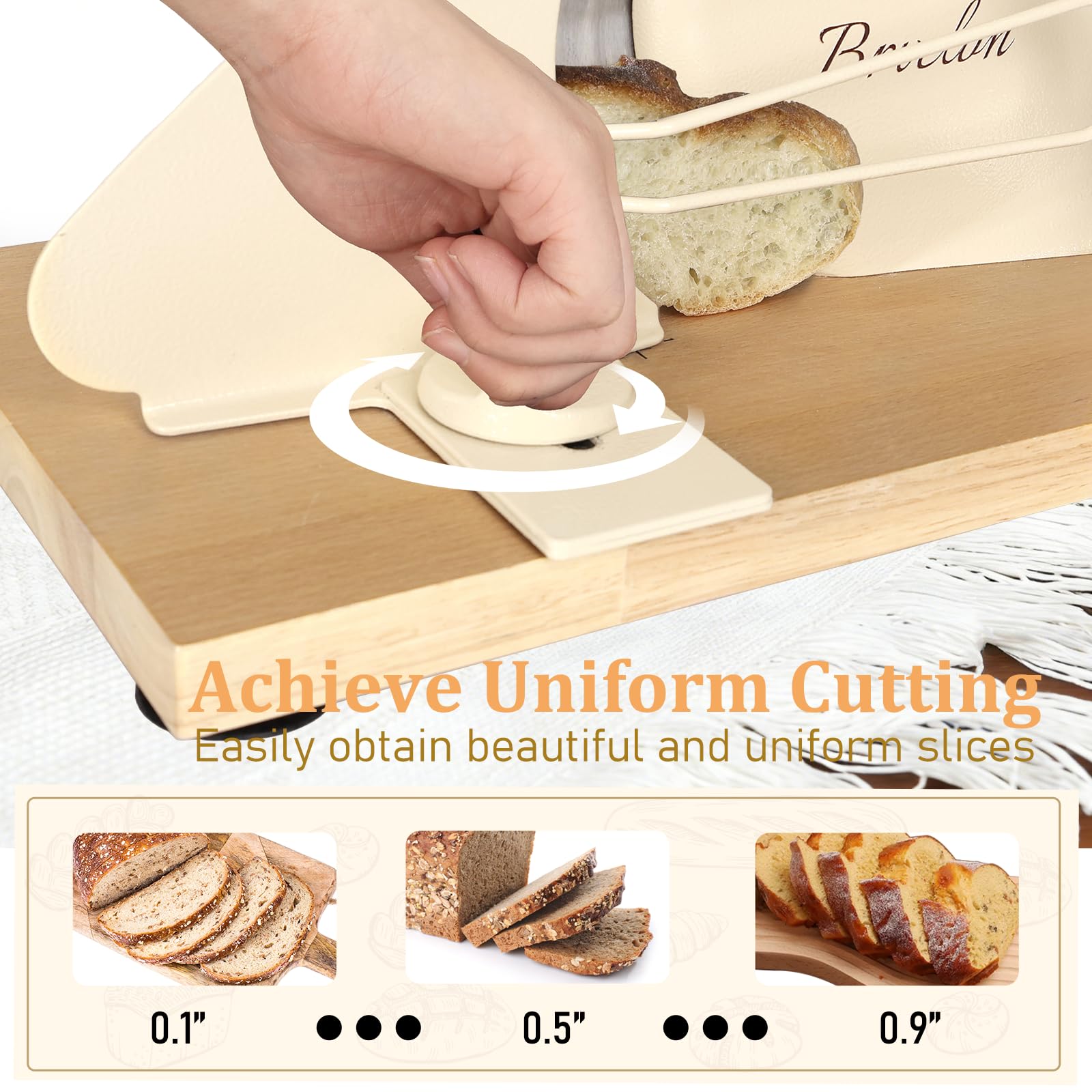 Brvclon Bread Slicer - Make Perfect Slices! -2