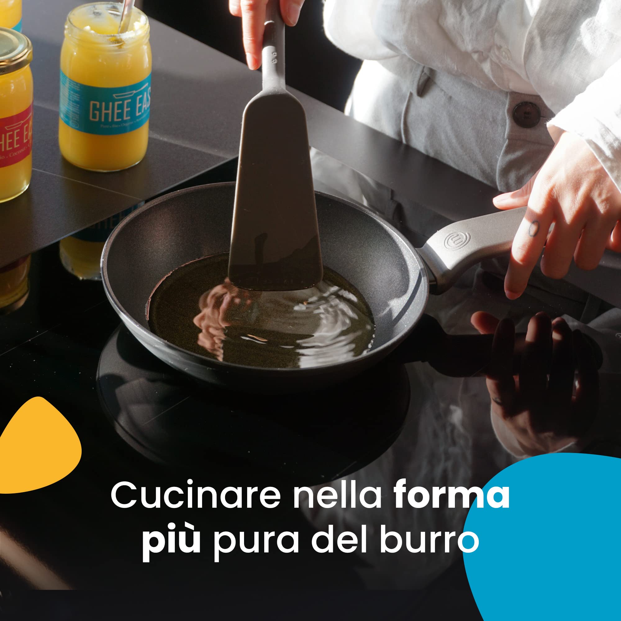 Ghee Easy Ghee Biologico 1250g - Burro Chiarificato Altamente Puro per Cottura e Friggere - 100% Biologico e Organico - Perfetto per la Dieta KETO - Senza Lattosio e Senza Glutine - Ayurveda