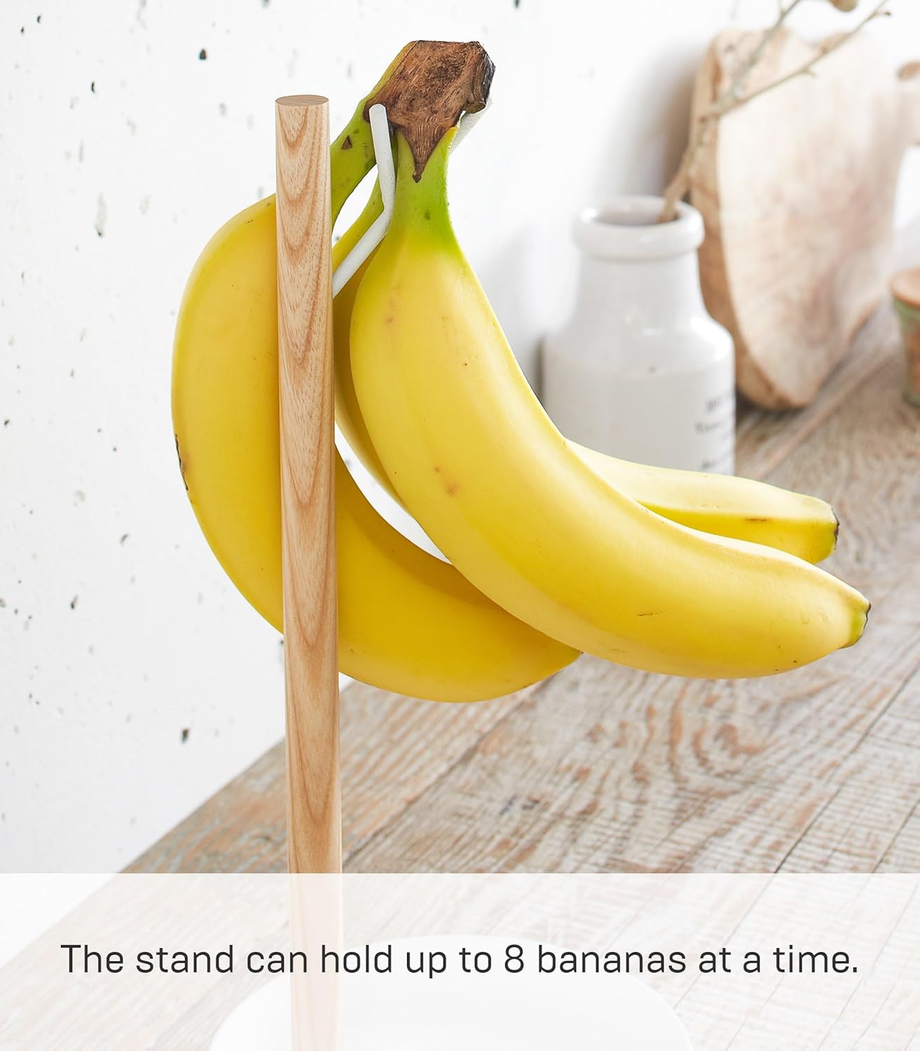 Yamazaki Home Tosca Banana Hanger - Steel + Wood