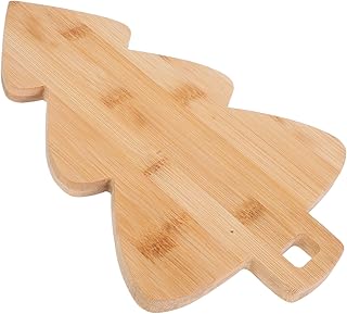 Christmas Tree Charcuterie Board Rustic Decorative Appetizer Platter for Holiday Gatherings Odor-resistant Sustainable Serving Tray Easy to Clean Kitchen Cutting Board