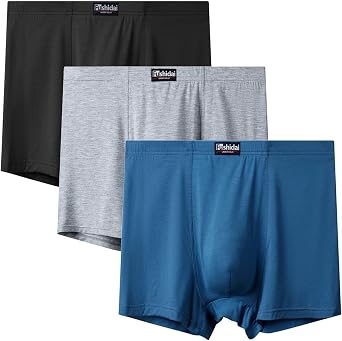 Modal Boxer Brief Underwear 3 Pack for Men,Big and Tall 2XL-10XL