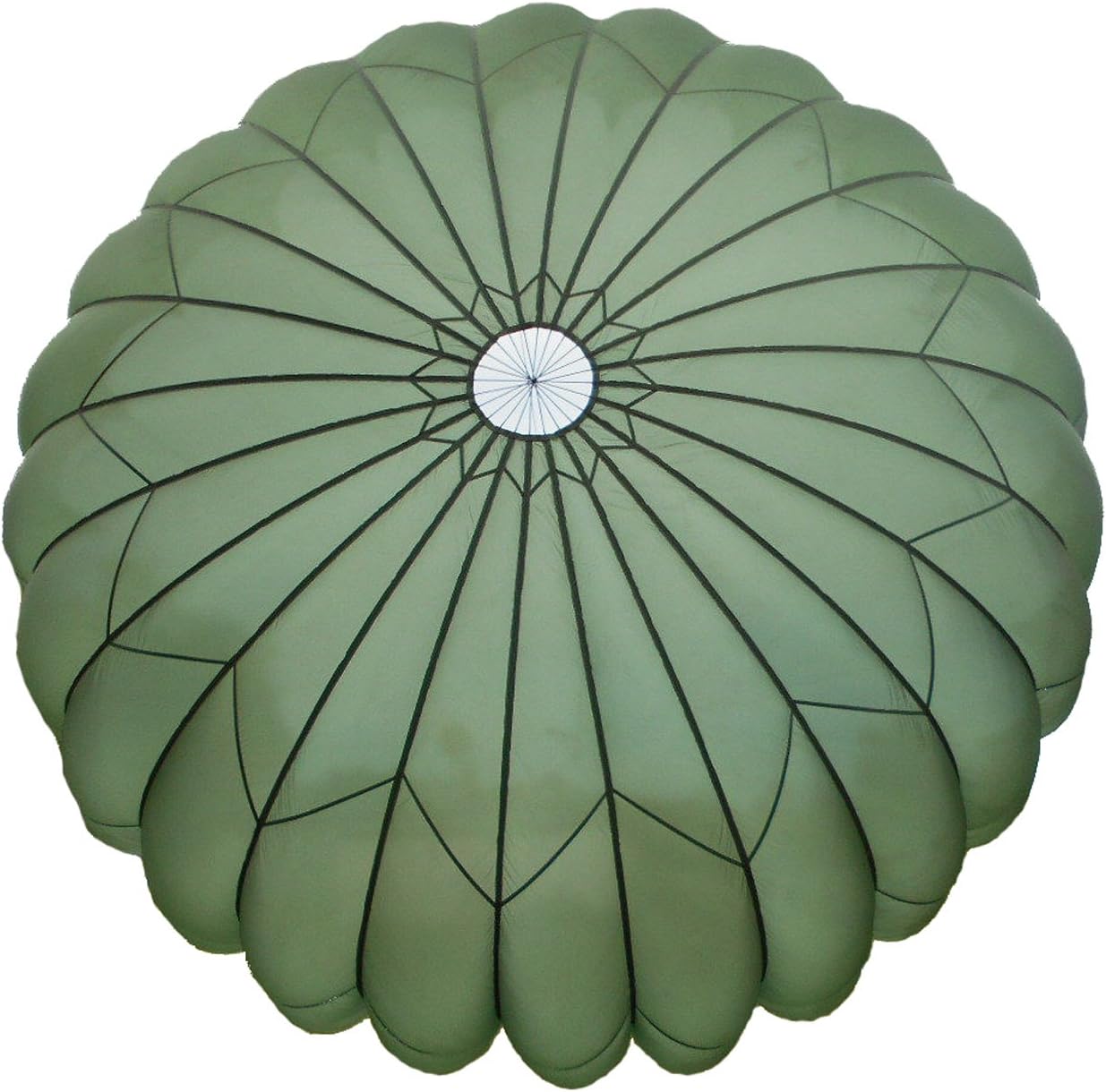 New T-10 OD Solid 35ft Personal Parachute No Lines, MC1-1C (Lines Have Been Cut)