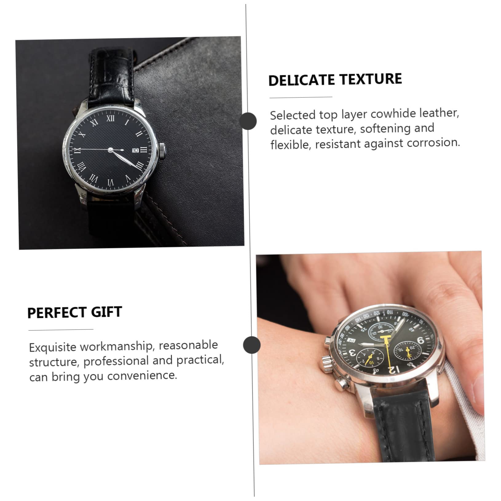 LIFKOME ver accesorios bandas de reloj inteligentes correas de reloj relojes de hombre correa rejoj correa watch correa ajustable para reloj correa para reloj Acero inoxidable Black