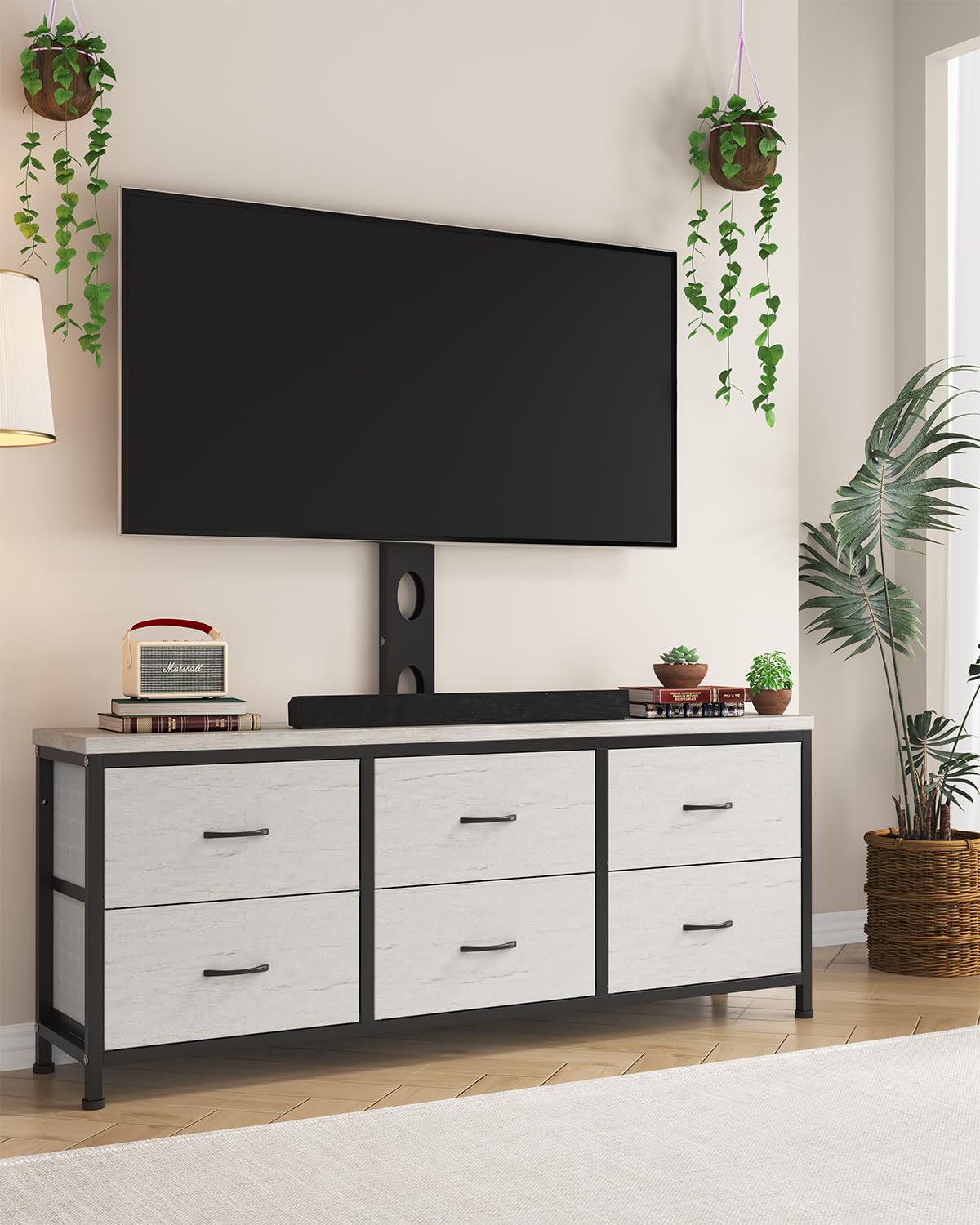 dresser with tv mount DrawXynth Stand Mount, Fabric with 6 Drawers for 32/45/55/60/65/75 inch TVs, Dresser Entertainment Center, Modern Media TV Console Table : Home & Kitchen Seamlessly combines a dresser Greek Tzatziki Salad FW 25/26 Waist Size:28