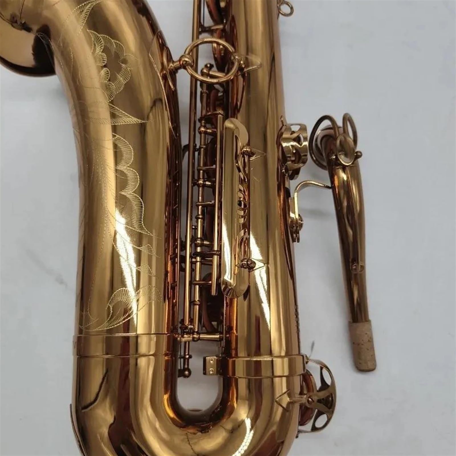 Classico Sassofono Tenore Professionale Bb Strumento Jazz SAX Di Qualità Professionale(Black)