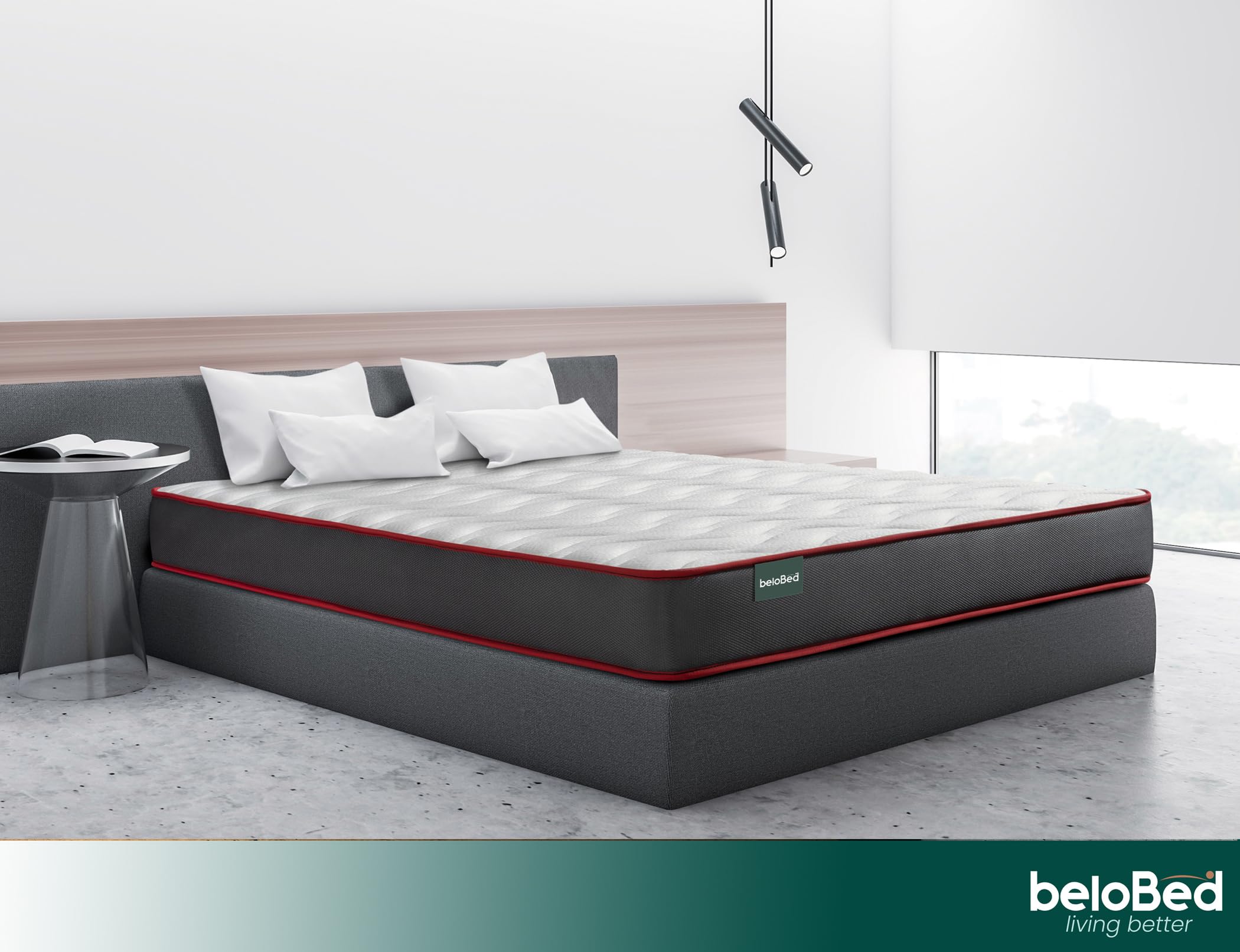 Colchon 90x180 cm Altura 18 cm. con Viscolastica Alto Confort. Reversible Doble Cara. Firmeza Media. Multicapa Transpirable. Nucleo de Espuma HR ComfortFusion
