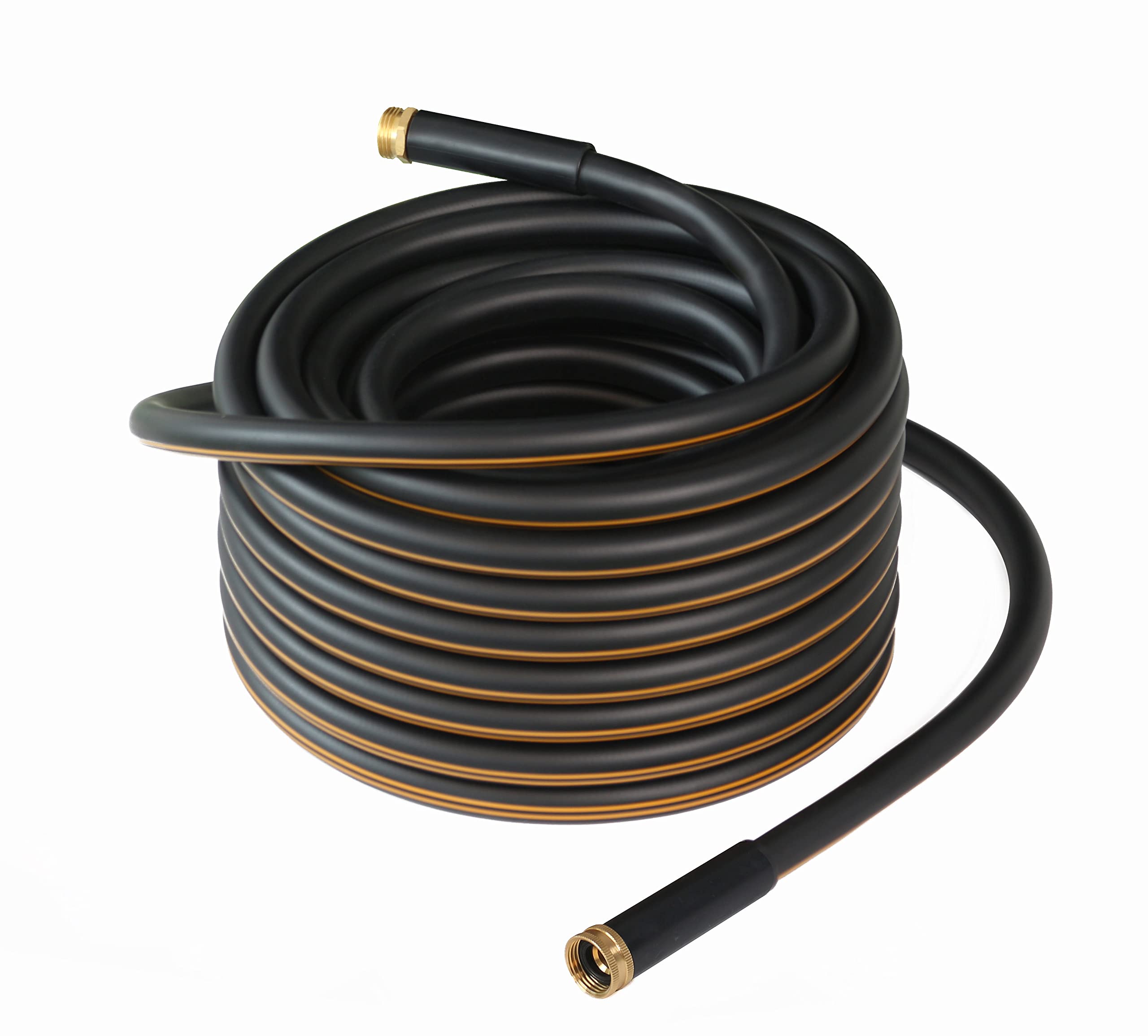 Atlantic Heavy Duty Garden Hose 5/8 Inch x 100 Foot Black Water Hose