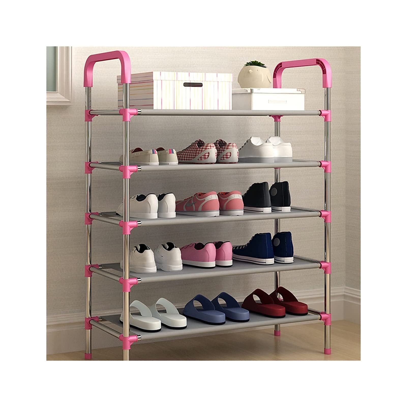 Tour à chaussures modulable et stable : l'organisateur grand volume