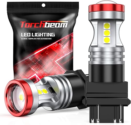 Miniatura 3 de Torchbeam Bombillas LED 3157 para luces de reversa, súper brillantes 3156 4157 3056 3057 4057 3457 bombillas LED para automóvil, 3000 lúmenes, 6000