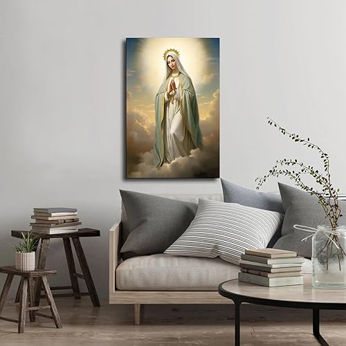 Miniatura 4 de Póster artístico religioso de la Santa Virgen María y Virgen María, impresión de pintura de estética moderna, sala de estar, dormitorio, oficina en