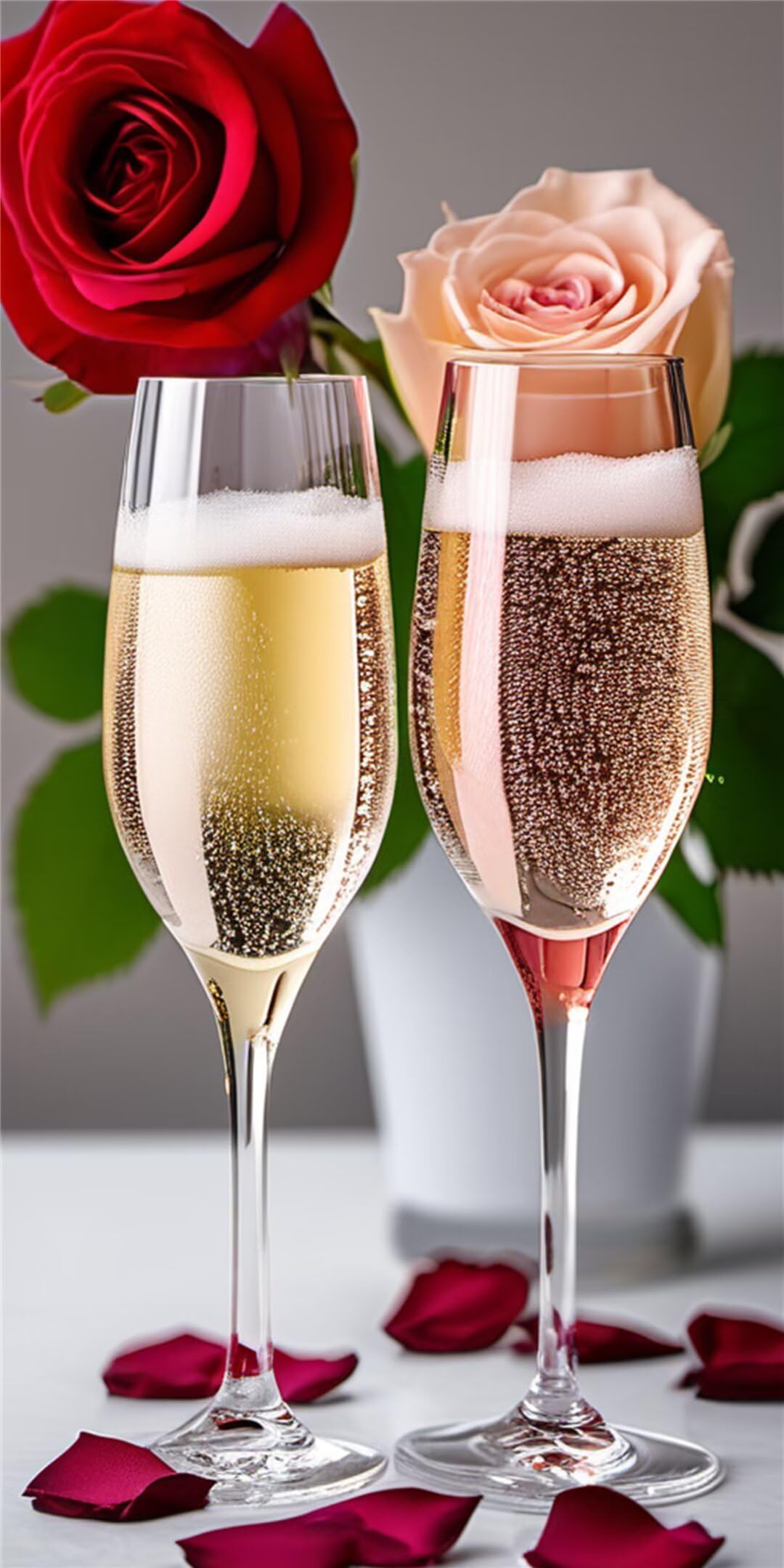 Broderie diamant 5D grand format rose de champagne aux cristaux strass scintillants