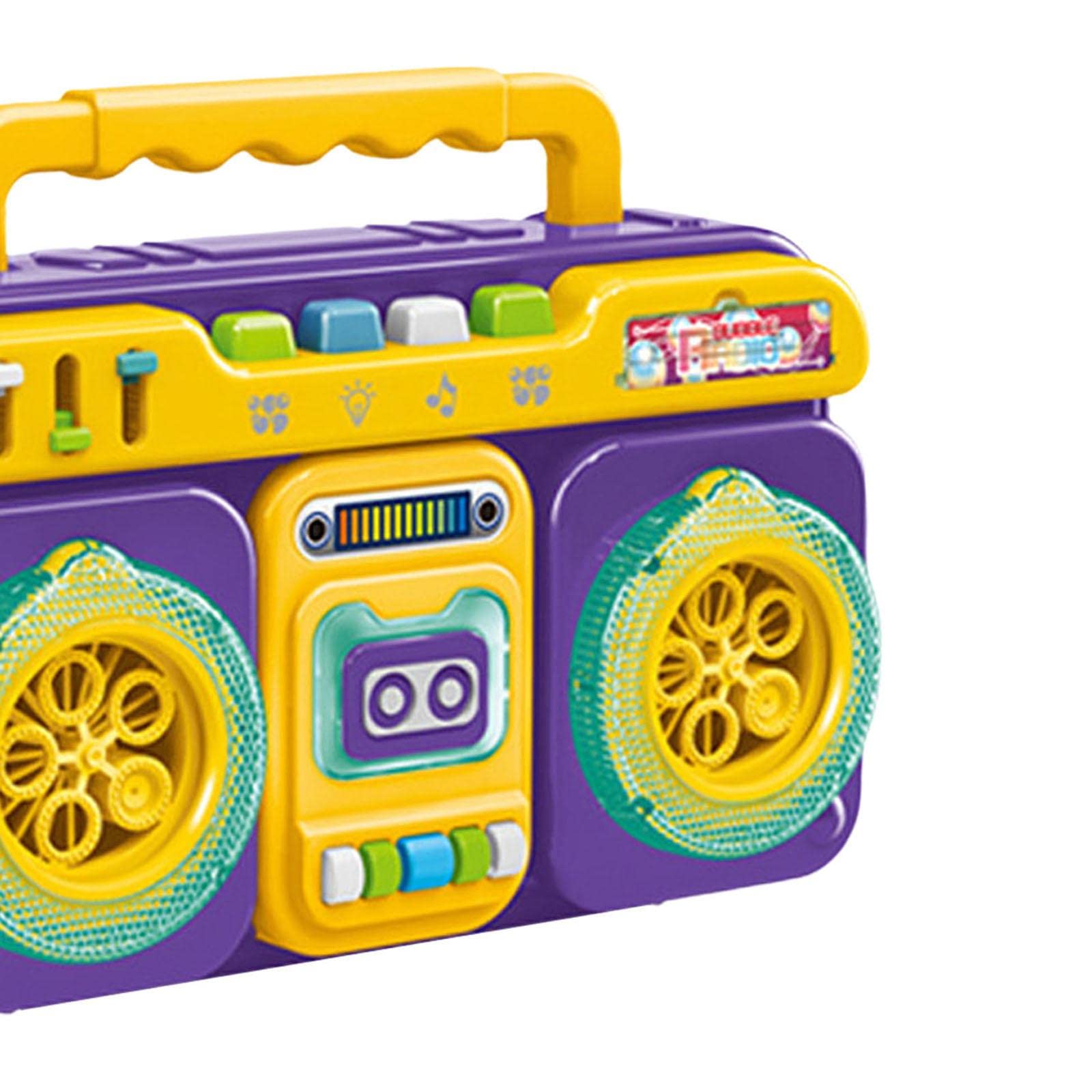 Amagogo Bubble Maschine Automatischer Blasengenerator Tragbares Seifenblasengerät mit LED Licht Geräuschfunktion für Picknick Kinderparty Hochzeits, Violett