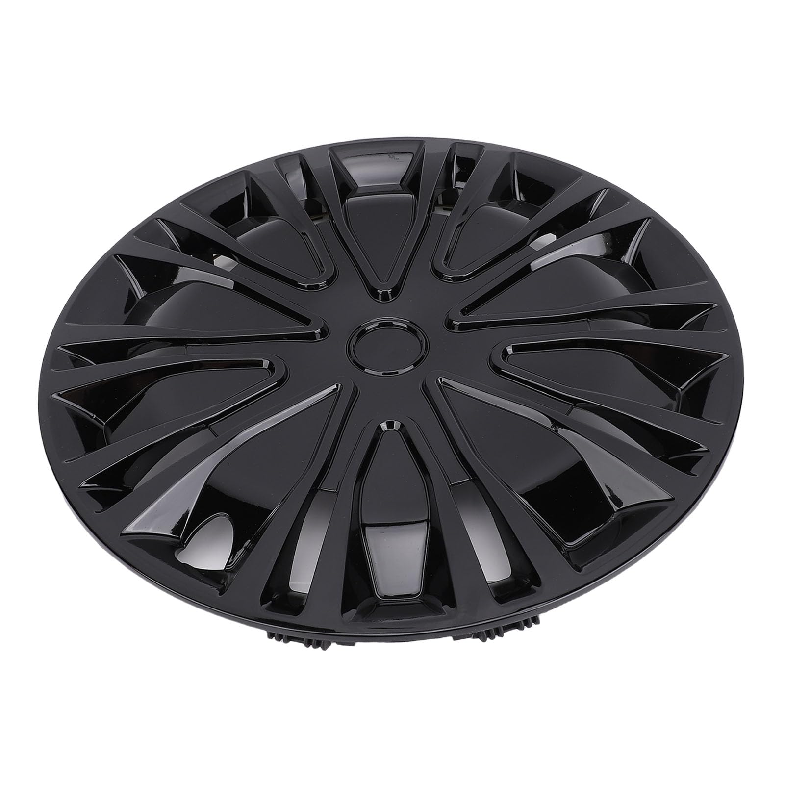 Set di Coprimozzi Eleganti da 15 Pollici Copricerchi Universali R15 per Auto SUV, Copriruote per Auto Coprimozzi da 15 Pollici (Nero)