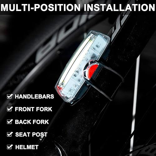 Miniatura 8 de Luz delantera de bicicleta recargable por USB, faro LED súper brillante para bicicleta con indicador de batería baja y modos de funciones de