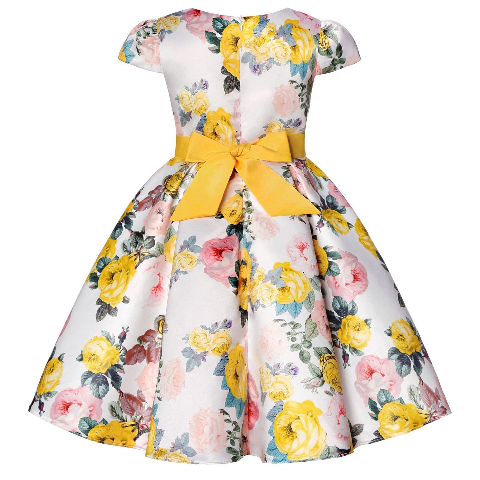 Mädchen Prinzessin Kleid Pailletten Tüll Blume Rundkragen Ärmellos Formalkleid Geburtstag Party Hochzeit Brautjungfer Mädchen Abendkleider Kleinkind