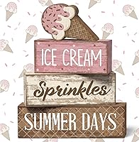 Vista 45 de 4 letreros de madera para decoración de mesa de granja, hojas de eucalipto rústicas, letrero de bloque de campo, Always Stay Humble and Kind, centro