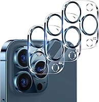 Vista 35 de UniqueMe para Paquete de 3 Protectores de Lente de Cámara para iPhone 15 Pro/iPhone 15 Pro Max, [Protección contra Caídas] [Compatible con Fundas]