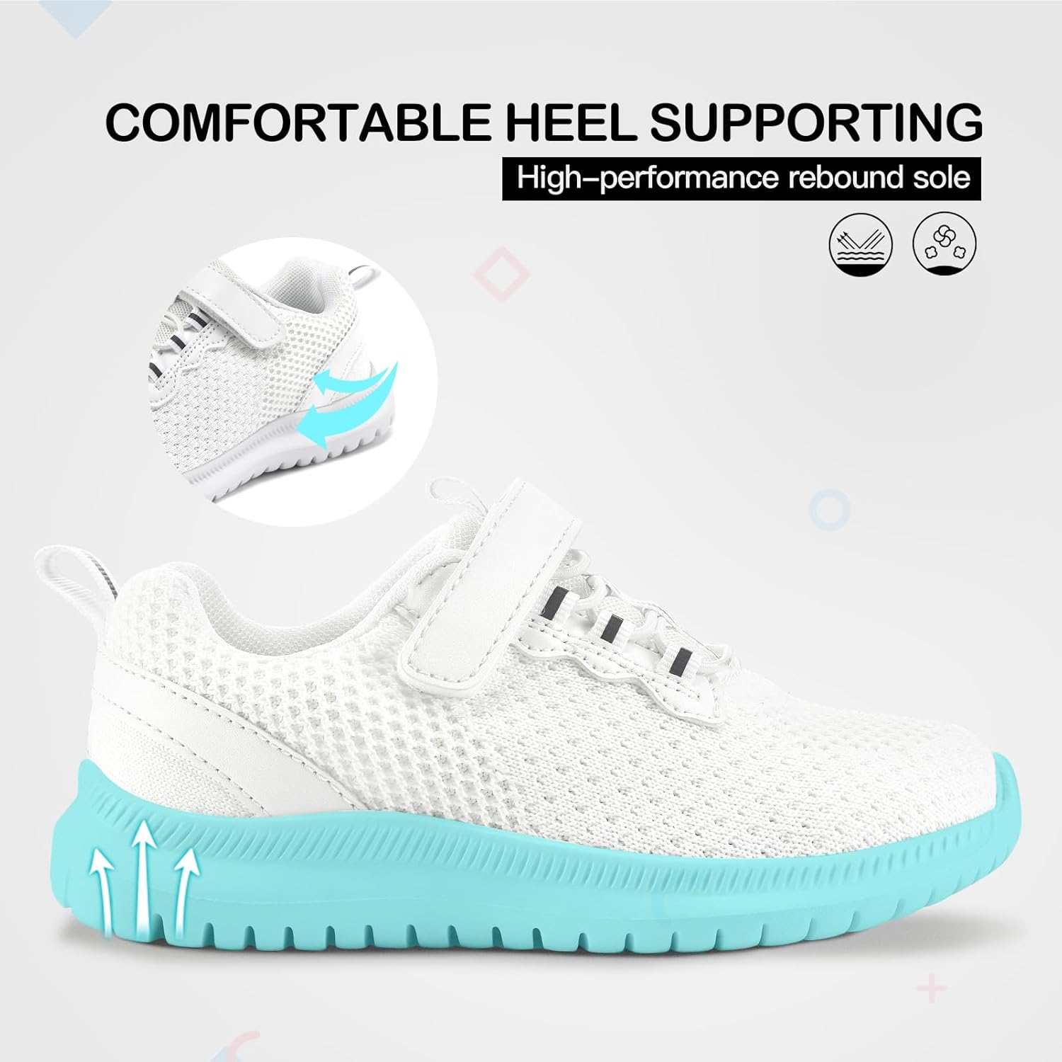 RUNSIDE Kids Shoes, Boys Girls Sneakers Lightweight Athletic Walking/Running Tennis Shoes(Toddler/Little Kid/Big Kid) - Image 6