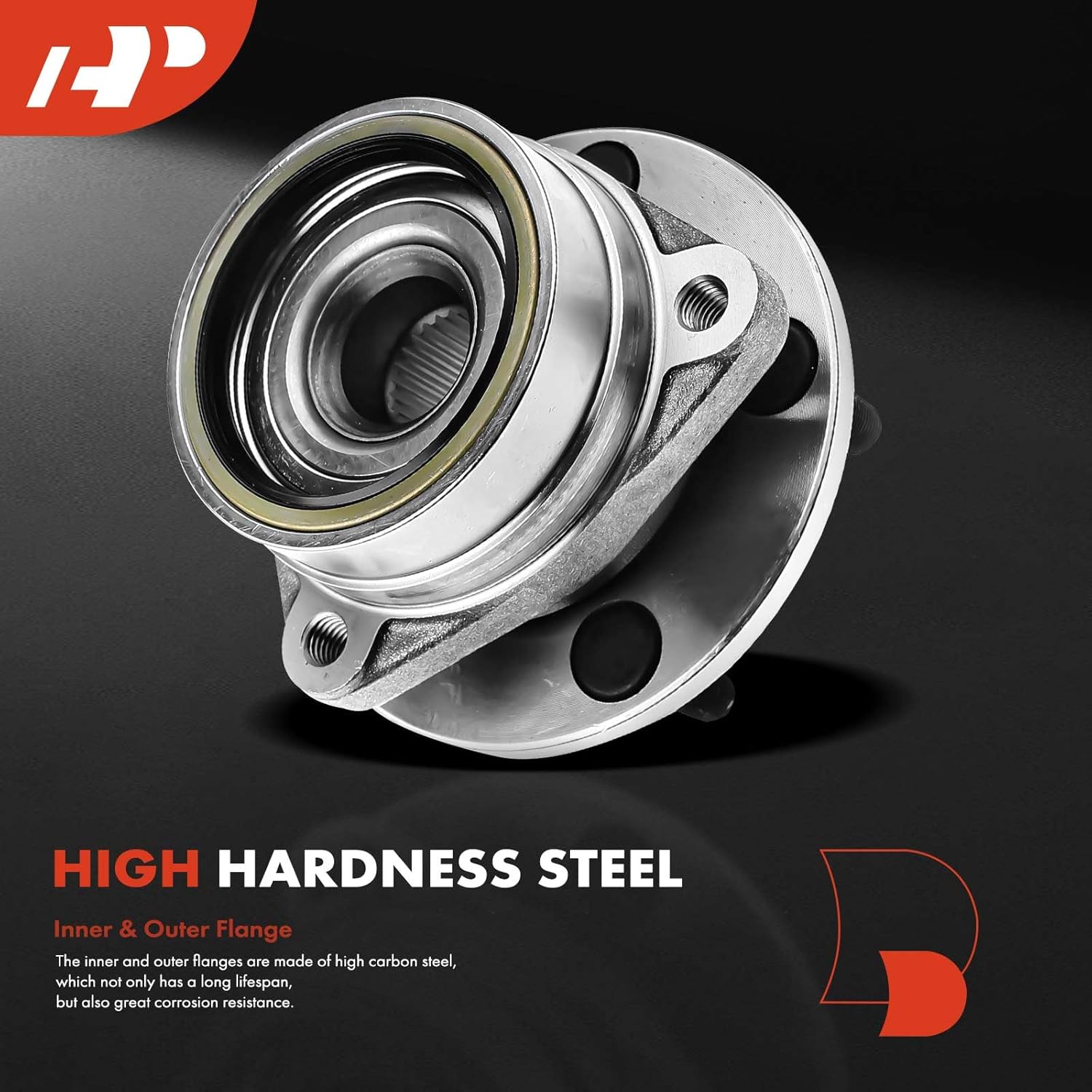 A-Premium Front Wheel Bearing and Hub Assembly with 5-Lug Compatible with Jeep Wrangler 1987-1989, Cherokee 1984-1989, Comanche 1986-1989, Wagoneer 1984-1989