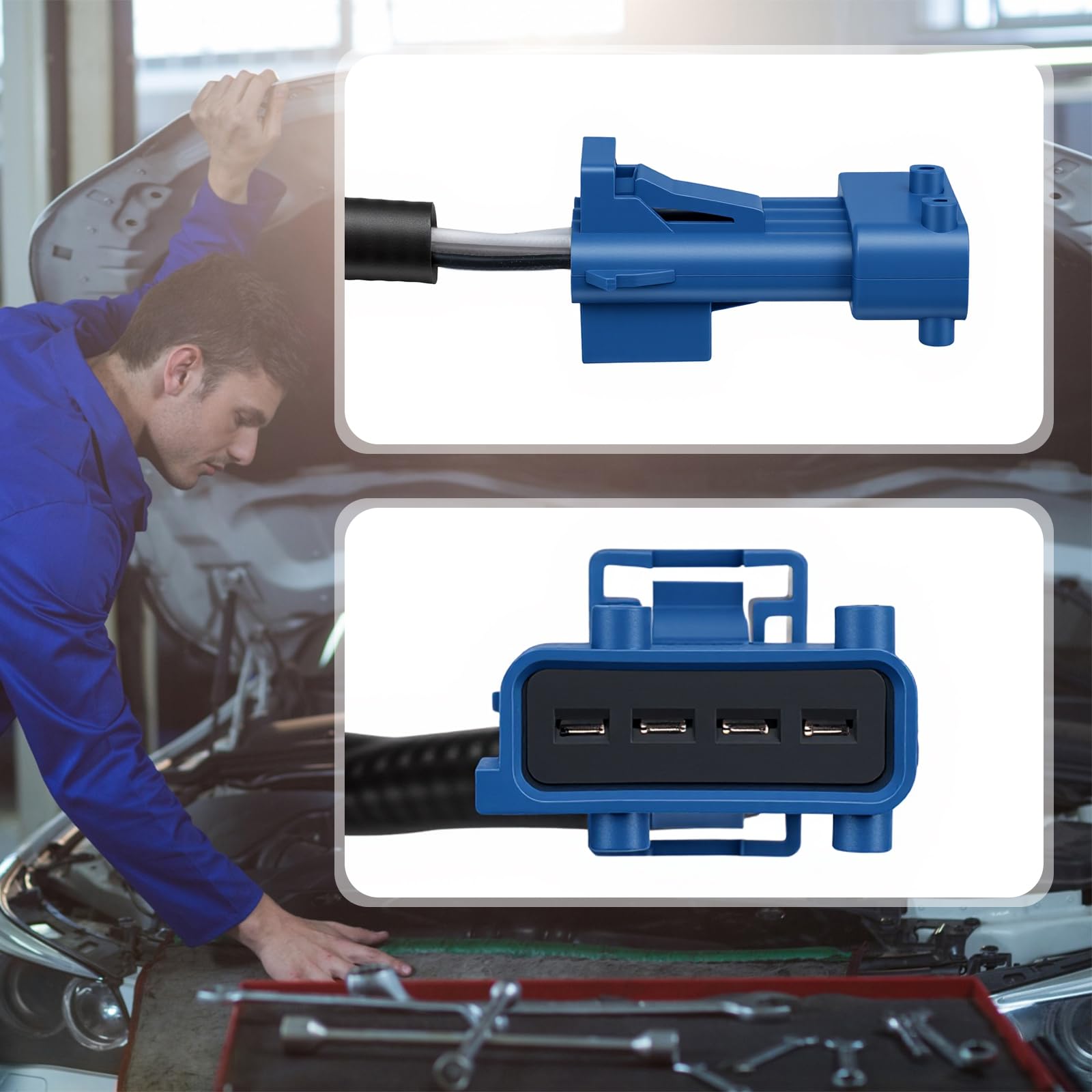 Capteur d'Oxygène Arrière - Compatible avec Citroën, Peugeot et Fiat Qubo 1.4L - OEM Références 9636876580, 96368765, 9636968380