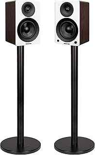 Fluance Ai41 Powered 2-Way 2.0 Stereo Bookshelf Speakers with Speaker Stands 5" Drivers 90W Amplifier for Turntable Bluetooth 5 Wireless Music Streaming with RCA Optical Subwoofer Out (White Walnut)